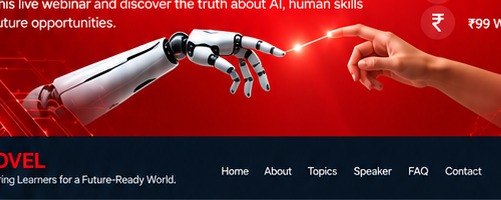 Human and robotic hands reaching toward each other